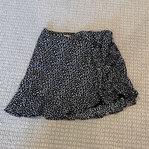 GB Girls Black and White Patterned Skirt